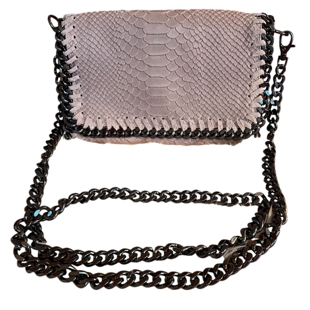 Borse In Pelle Snake Embossed Leather Crossbody
